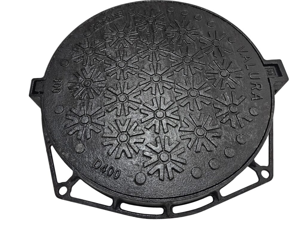 Poklop litinový D400. Horní pohled